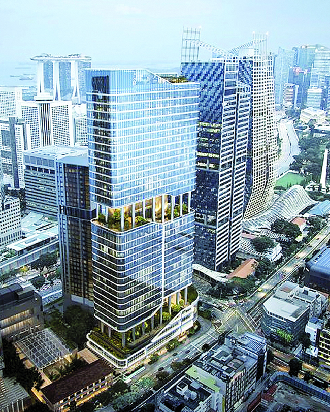 싱가포르 Shaw Tower 재개발 공사 _ 조감도
